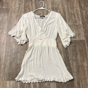 Lulus White Smocked Cover Up